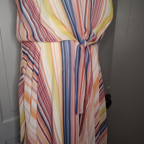 2/$50 Cleo Multi Coloured Midi Summer dress - Picture 3 of 8